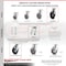 Service Caster 8 Inch Kingpinless Rubber on Steel Wheel Caster Brakes 2 Rigid SCC, 2PK SCC-KP30S820-RSR-SLB-2-R-2 - alternate 6